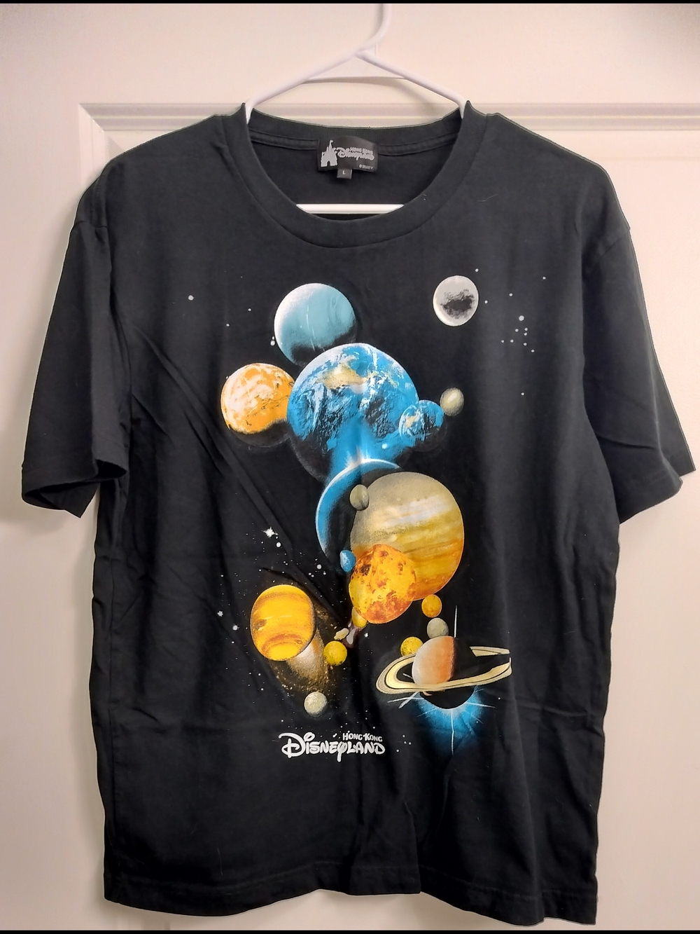 Disney Black Short-Sleeve Tee- Hong Kong DisneyLand- Mickey Mouse